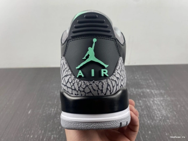 CT8532-031 Jordan  Air 3 Glow” “Green 0127
